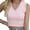 Pink, variant on Women's Fashionable Casual Sleeveless Camisole Knit Sweater Women's Solid Color Vest Vest Vest Women's Wide Slim Fit V Neck Sweater Vest over Sized Sweater Vest Teens Checke Sweater Vest
