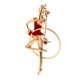 thumbnail image 5 of Esmalte Delicado Para Mujer Gimnasia Rítmica Broche Para Niñas Broche Regalos De Joyería rojo Baoblaze Broche de diamantes de imitación de las mujeres, 5 of 8