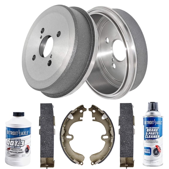 Detroit Axle - Rear Brake Kit for 1993-2002 Toyota Corolla 1993-1997 Geo Prizm 1998-2002 Chevrolet Prizm 1999 2000 2001 Brake Shoes Brake Drums Replacement