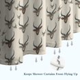 thumbnail image 6 of Beige Antelope Head Pattern Shower Curtain 72"x72" ,Bathroom Decorative Shower Curtains Set with 12 Hooks,Modern Waterproof Washable Shower Curtain, 6 of 6