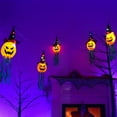 thumbnail image 6 of Floleo Halloween Decorations Outdoor Hanging Lights Decor Glowing Pumpkin Witch Hat Led Lighted Up Scary Orange Decoration For Indoor Outside Party Tree Garden Porch Ornament, 6 of 9