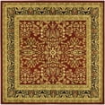 thumbnail image 3 of SAFAVIEH Lyndhurst Elizabeth Traditional Floral Area Rug, Red/Black, 5'3" x 7'6", 3 of 7