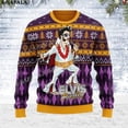 thumbnail image 2 of Suéteres de punto feos de Navidad con diseño de bailarín de rock Elvis Eagel, divertidos, para Halloween, Navidad, regalo, para parejas, fiestas, unisex, informales, 4 unidades, 2 of 5