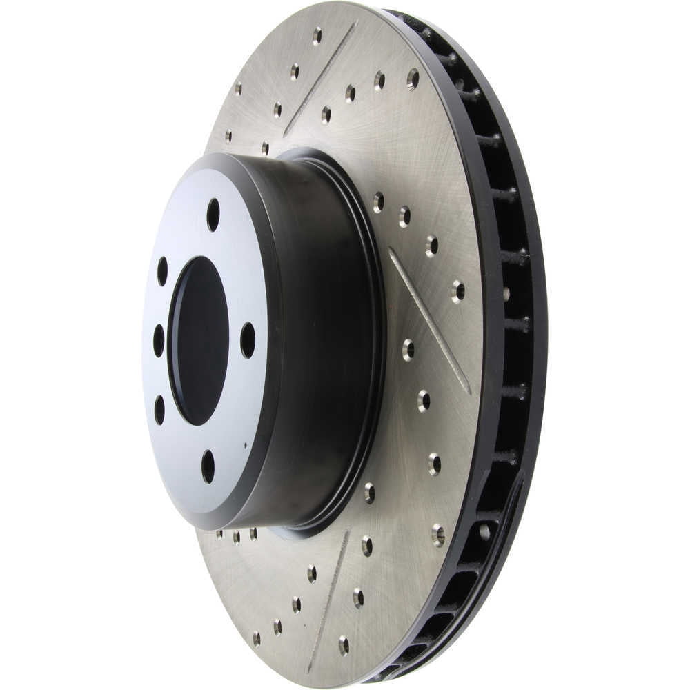 StopTech 04-07 BMW 525/530 Series / 08-09 528/535 Series Front Right Slotted & Drilled Rotor