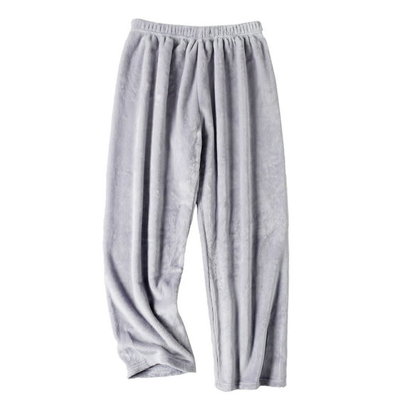 Fengactive Women's Warm Plush Pajama Pants Elastic Waist Wide Leg Comfy Lounge Sleep Pants Casual Loose Sleepwear