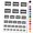 Black, variant on Mugshot Crime Inmate Board Jail Water Resistant Temporary Tattoo Set Fake Body Art Collection - Red