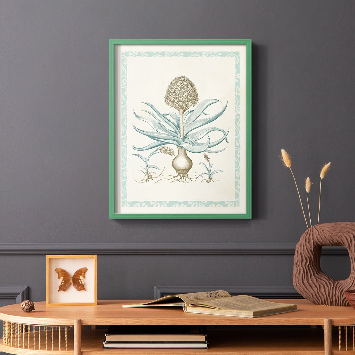 Willow Blue Besler IV Framed Print - Solid Wood in Single Picture Frame Solid Wood 2 Framed Print