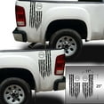 thumbnail image 2 of Betsy Ross Flag 1776 Distressed American USA US Flag Rear Truck Bed Vinyl Decal Sticker fits Most Pickup Trucks 13 Stars EUA Flag Rear Graphic Founding Fathers Flag (11" x 25", Black), 2 of 8
