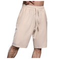 thumbnail image 1 of Gibobby Short Cargo pour Homme Coupe Décontractée Extensible à Cordon Taille Élastique Short Décontracté avec Poches[Beige,TG], 1 of 6