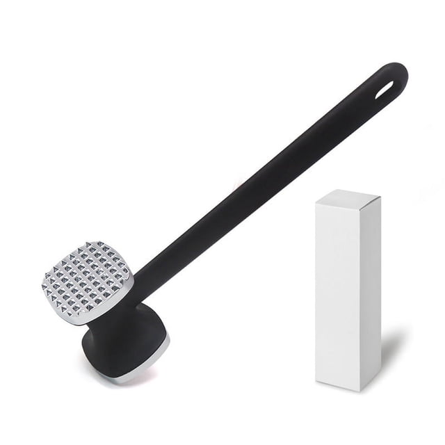 Utensilio de cocina para carne de pino y filete frito, martillo de acero inoxidable para carne tierna, martillo para carne de res de doble cara