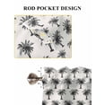 thumbnail image 6 of Palm Tree Bathroom Window Curtain, Farmhouse Summer Botanical Green Tropical Plants Light Filtering Coffee Kitchen Curtains, Bedroom Living Room Curtains 2 Panel 84"x54", 6 of 6