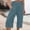 Blue, variant on Outfmvch Summer Pants for Women Cropped Linen Pants Women Flowy Pants for Women Petite Cotton Linen Pants Summer Beach Vacation Cotton Linen Casual Summer Women High Waisted Wide Leg Army Green S-2XL