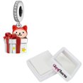 thumbnail image 2 of Charm plata 925 XmasGift02 3Pzas Plata S925 Chapa Colgante Fotoluminiscente Regalo/Gato Plata/Multicolor Caja Blanca 4x4, 2 of 4
