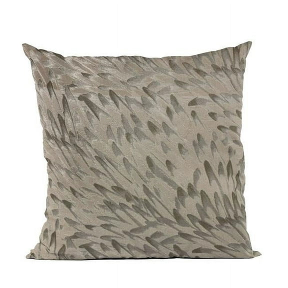 Brown Bird Feather Animal Luxury Throw Pillow - 22 x 22 in.