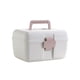 thumbnail image 1 of Bearachild Caja de almacenamiento de plástico portátil, materiales de gran capacidad, hebilla de seguridad, botiquín médico, caja de medicina Almacenamiento y organización del hogar polvo nórdico, 1 of 6