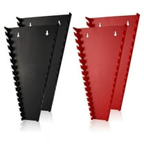 64 Slot ABS Wrench Organizer, Hanging Organizer for Tool Boxes and Walls, Suitable for SAE and Metric Wrench Storage
