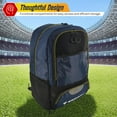 thumbnail image 5 of Vizari 'Avila' Soccer Backpack | Versatile Multiple Sports Bag for Ultimate Convenience | For Youth and Adults - BLACK/NAVY, 5 of 6