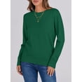 thumbnail image 5 of ANRABESS Long Sleeve Lightweight Fall Sweaters for Women| Crewneck Soft Basic Knit Pullover，2026 Fall Fashion Outfits，Casual Work Top，Travel Vacation All Day Wear,Winter Layer Clothes, 5 of 8