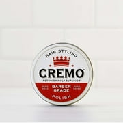 Cremo Hair Styling Pomade, Texturizing, Polish, All Hair Types, 4 oz