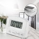 thumbnail image 3 of Reloj digital portátil con temporizador de cuenta regresiva y pantalla LCD grande para uso en cocina (blanco), 3 of 14