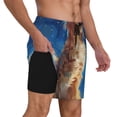 thumbnail image 2 of Naloa Starry Sky Cloud Dog Print Men Swim Trunks with Compression Liner ,Board Shorts,Men's Swim Shorts with Drawstring and Elastic Waistband-3X-Large, 2 of 6