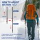 thumbnail image 3 of Bastones de trekking Croosseoutdoors ajustables de aluminio 58-135 cm, 3 of 9