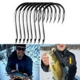 thumbnail image 3 of Radiance 100Pcs Metal Fishing Tools Hooks Jig Big Hook Bait Sizes 8 Hot Holder New G7, 3 of 8