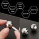 thumbnail image 4 of 4pcs M6x20mm Ball Nuts Knob 304 Stainless Steel Female Thread Silver Steel Ball Nuts Round Blind Hole Screw Cap Cover for Lighting Machinery DIY, 4 of 5