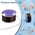thumbnail image 4 of Hilo de 0,1 mm para pulseras, hilo marrón para abalorios, hilo para cuentas de semillas, 50 yardas de hilo de coser, hilo de nailon, 4 of 9