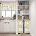 thumbnail image 6 of 36 Inch Kitchen Curtains Yellow and Grey Geometric Abstract Art Window Curtains and Valances Set of 3, White Modern Art Background Short Tier Curtain, Vintage Small Kitchen Decor, 6 of 6