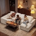 thumbnail image 2 of Homall 126" Modular Sectional Sofa U-Shaped Boneless No Assembly Required Cloud Couches with Deep Seat for Living Room, 2 of 8