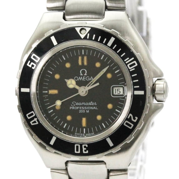 Pre-Owned OMEGA Seamaster Professional 200M Steel Quartz Ladies Watch Polished