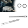 thumbnail image 3 of Fyydes Drum Kit Screw Set,2Pcs Drum Kit Screw Metal Set 70mm Instrument Accessory Replacement for Snare Bass WC905,Drum Kit Screw Replacement, 3 of 8