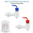 thumbnail image 4 of Unique Bargains Assorted Color Plastic Water Cooler Faucet Push Type Fits RO System Home Water Dispenser Tap Spigot Replacement 2pcs, 4 of 7