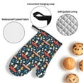 thumbnail image 3 of Cauagu Colorful Mushrooms Print Oven Mitts and Pot Holders 4 pcs Set,Extra Thicken Long Kitchen Oven Glove Potholders BBQ Gloves-Oven Mitts and Pot Holders(11 Inch), 3 of 6