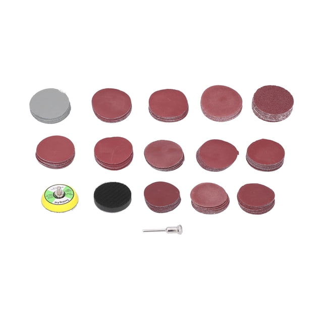 Disco de papel de lija 60 80 120 180 240 400 600 800 1000 1200 1500 2000 3000 Gancho de papel de lija de grano y para metal para madera para plástico ANGGREK Otros
