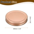 thumbnail image 2 of 16pcs Mason Jar Lids 3.39" Tinplate Leak-proof Mason Canning Covers, Rose Gold, 2 of 7