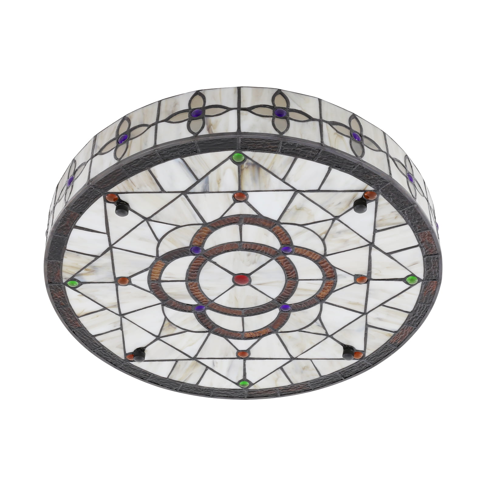 16'' Ceiling Lamp Round Ceiling Light Colorful for Bedroom Living Room Hotel