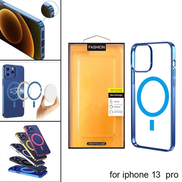 Caja de Teléfono Móvil Soporte de Carga Rápida Cubierta de Carga Inalámbrica PROTECCIÓN TODO INCLUSIÓN RAERTERA ANTONIGNA Azul 13 pro