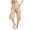 Beige*, variant on Women's Capri Pants Cross Waist Wide Leg Side Pockets Solid Color Casual Workout Yoga Cropped Trousers Army Green