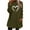 Army Green, variant on Sherpa Hoodie Dress for Women Cute Fuzzy Long Sleeve Sweatshirt Dress Casual Fall Mini Sweater Dress with Pockets Gray XL
