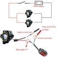 thumbnail image 4 of Faro Led Para Motocicleta 2 uds luces de circulación diurna 6000K 3 modos para iluminación de marcha atrás en el patio trasero del jardín Sywqhk Accesorios para autos y motos, 4 of 6