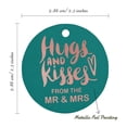 thumbnail image 6 of Inkdotpot 50 Pack Real Rose Gold Foil Paper Tags Hugs & Kisses From The Wedding Favor Hang Tags, 6 of 6