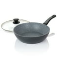 thumbnail image 3 of Bastone 3 Quart Aluminum Nonstick Saute Pan in Speckled Gray, 3 of 3