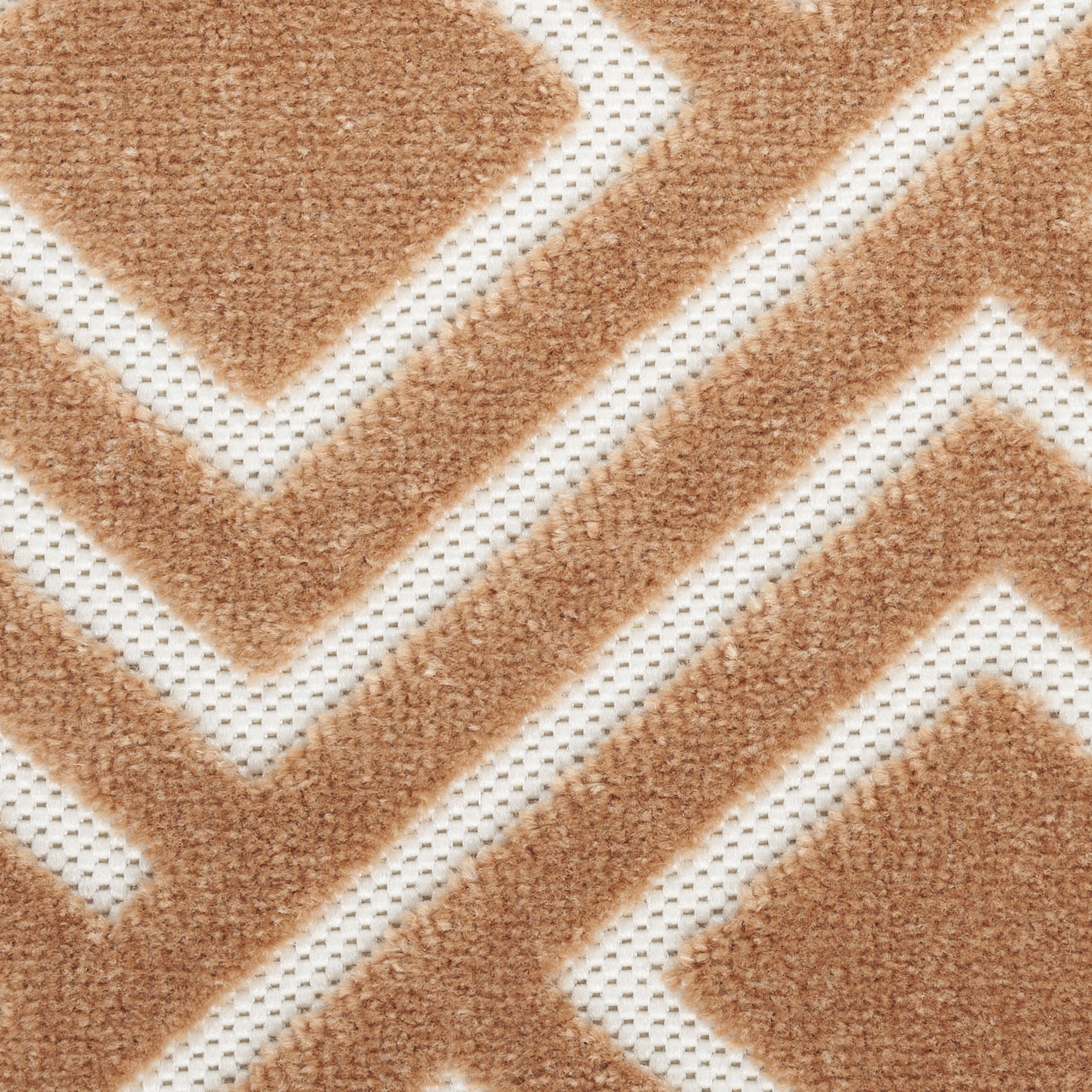 Nourison Care Free 2' x 6' Copper Modern Indoor Rug