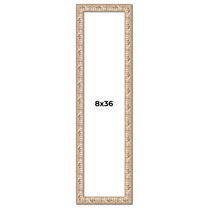 8x36 Frame White Real Wood Picture Frame Width 1.5 inches | Interior Frame Depth 0.5 inches |