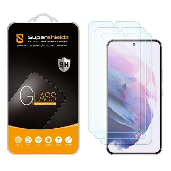 (3 Pack) Supershieldz Designed for Samsung Galaxy S22 Plus 5G Tempered Glass Screen Protector, Anti Scratch, Bubble Free
