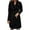 Black, variant on Buigttklop Womens and Winter Lapel Woolen Cloth Coat Trench Jacket Long Overcoat Outwear
