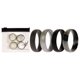 thumbnail image 1 of Juego de anillos lisos de silicona para bodas de 6 mm - Black Camo de ROQ para hombres - Anillo de 4 x 10 mm, 1 of 1