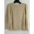 thumbnail image 2 of INC Womens Yellow Volume-sleeve Pullover Long Sleeve Crew Neck Sweater Size: M, 2 of 2